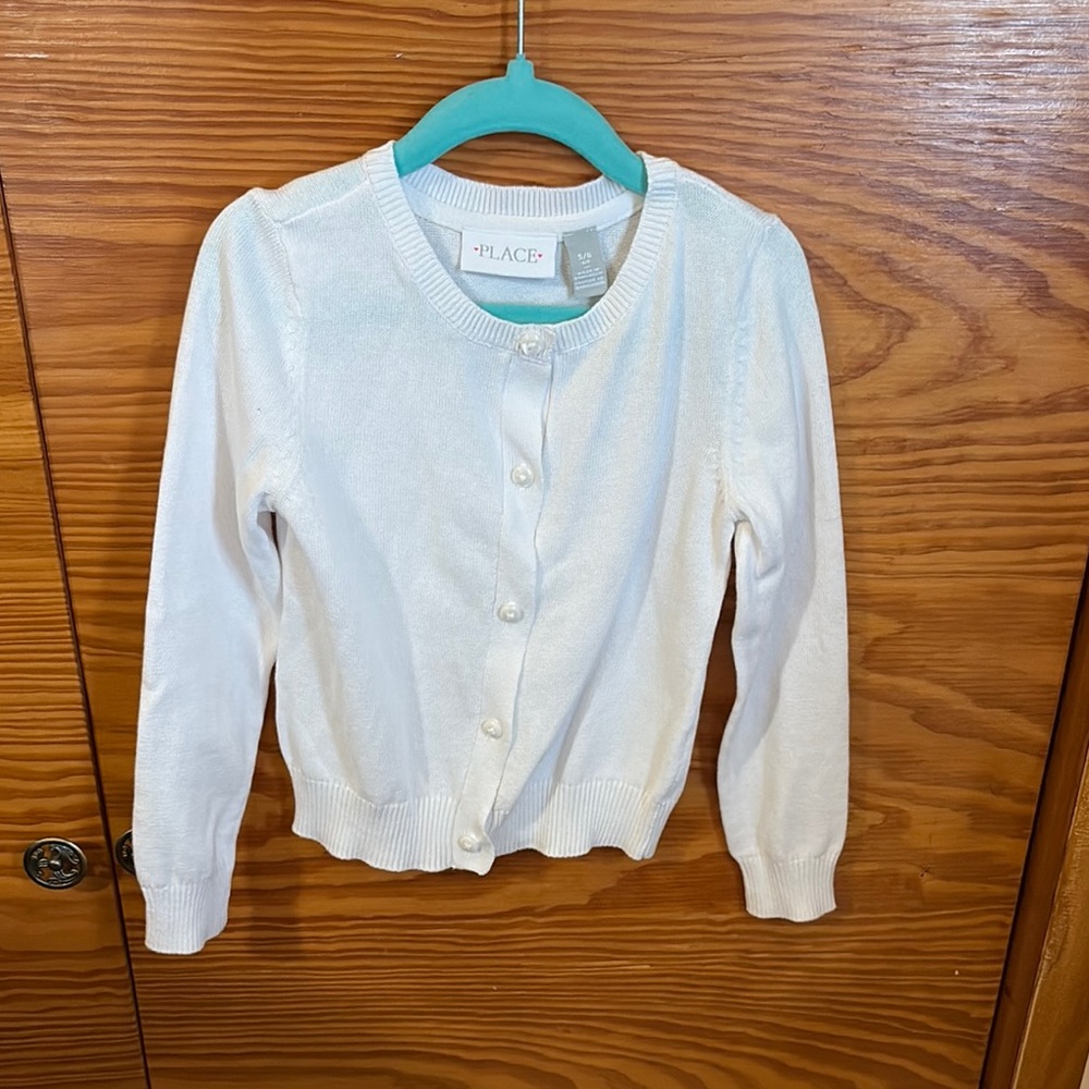The Children's Place White Cardigan